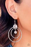Paparazzi Earring - Dapperly Deluxe - White