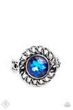 Paparazzi Ring - Round Table Runway - Blue