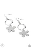 Paparazzi Earring - Foreshore Figurine - Silver
