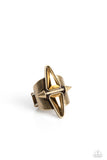 Paparazzi Ring - Combustible Compass - Brass