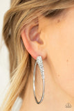 Paparazzi Earring - Winter Ice - White
