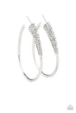 Paparazzi Earring - Winter Ice - White