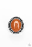 Paparazzi Ring - Stone Terrarium - Orange