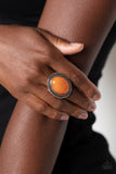 Paparazzi Ring - Stone Terrarium - Orange