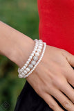 Paparazzi Bracelet - Showy Soprano - White