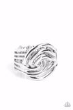 Paparazzi Ring - Interlocked Insignia - Silver