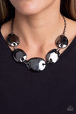 Paparazzi Necklace - That RING You Do - Black