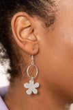 Paparazzi Earring - Foreshore Figurine - Silver
