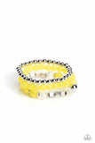 Paparazzi Bracelet - CUBE Your Enthusiasm - Yellow