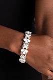 Paparazzi Bracelet - Teasing Torrent - White