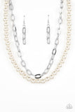 Paparazzi Necklace - Suburban Yacht Club - White