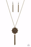Paparazzi Necklace - From Sunup to Sundown - Brass