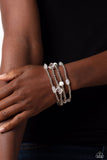Paparazzi Bracelet - Geometric Guru - White