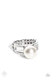 Paparazzi Ring - All American PEARL - White