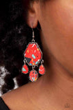 Paparazzi Earring - Organic Optimism - Red