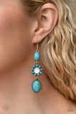 Paparazzi Earring - Carefree Cowboy - Blue