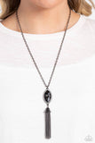 Paparazzi Necklace - Tassel Tabloid - Black