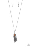 Paparazzi Necklace -  Pure QUILL-Power - Brown
