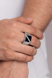Paparazzi Ring - Diagonally Dominant - Black