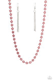 Paparazzi Necklace - Floral Catwalk - Red