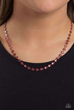 Paparazzi Necklace - Floral Catwalk - Red