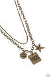 Paparazzi Necklace - Masterpiece in Progress - Brass