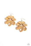 Paparazzi Earring - Hinging Hallmark - Gold