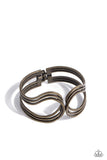 Paparazzi Bracelet - Shockwave Attitude - Brass