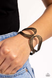 Paparazzi Bracelet - Shockwave Attitude - Brass