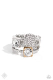 Paparazzi Ring - Tailored Two-Tone - Multi