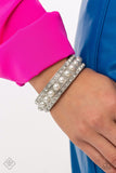 Paparazzi Bracelet - About A PEARL - White