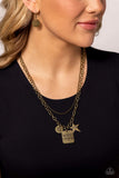 Paparazzi Necklace - Masterpiece in Progress - Brass