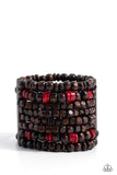 Paparazzi Bracelet - Tropical Time Zone - Red