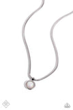 Paparazzi Necklace - High-Strung Habit - White