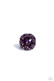Paparazzi Ring - Glistening Grit - Purple