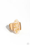 Paparazzi Ring - Shimmery Sovereign - White