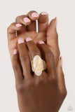 Paparazzi Ring - Shimmery Sovereign - White