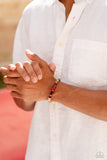 Paparazzi Urban Bracelet - I WOOD Be So Lucky - Orange