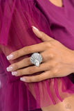 Paparazzi Ring - Fan Dance Dazzle - White