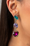 Paparazzi Earring - Dimensional Dance - Multi