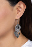 Paparazzi Earring - Desert Canopy - Black