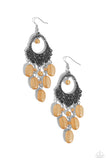 Paparazzi Earring - Botanical Escape - Brown