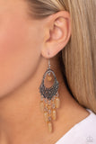 Paparazzi Earring - Botanical Escape - Brown