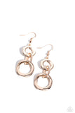 Paparazzi Earring - Metro Machinery - Gold