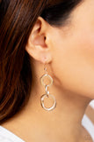Paparazzi Earring - Metro Machinery - Gold