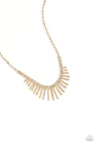 Paparazzi Necklace -  FLARE to be Different - Gold