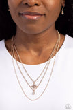 Paparazzi Necklace - Trendy Twinkle - Rose Gold