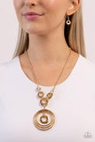 Paparazzi Necklace - High HOOPS - Gold