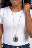 Paparazzi Necklace - Mesa Medallion - Black