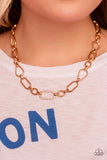 Paparazzi Necklace - Sentimental Sequence - Gold